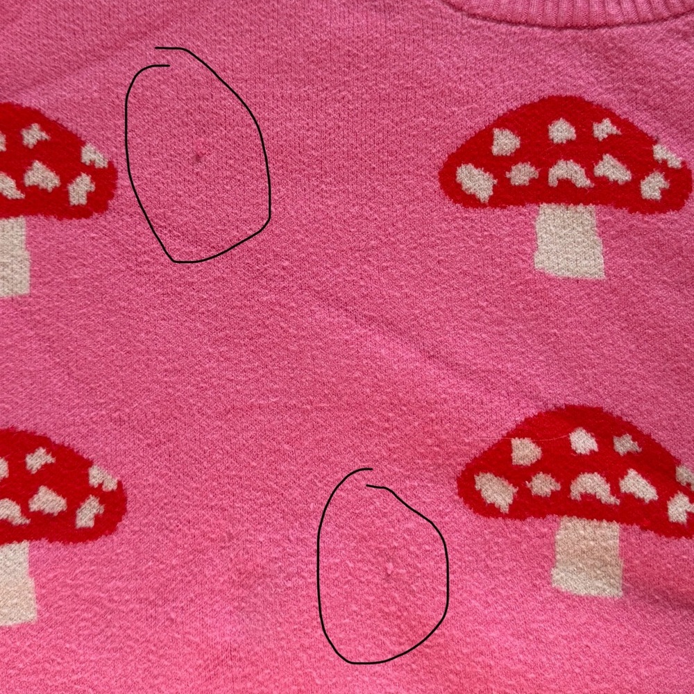 Native Youth Pink and Red Mushroom Sweater Plus Size 22W (26UK) - Picture 7 of 7